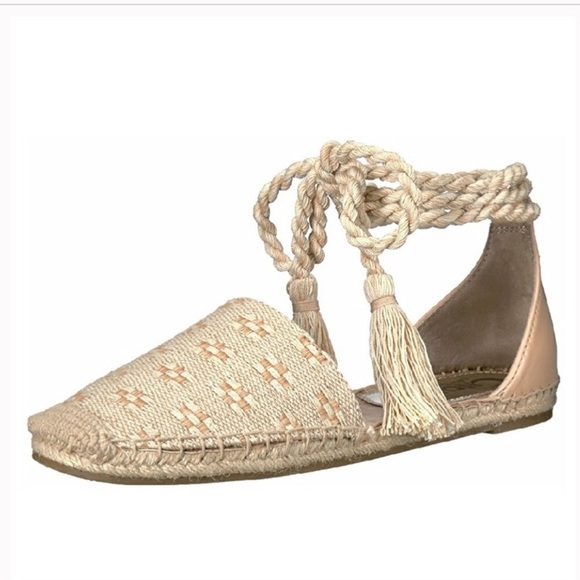 Sam Edelman Lenora Tie Up Espadrilles Sandals 9 - Picture 6 of 6